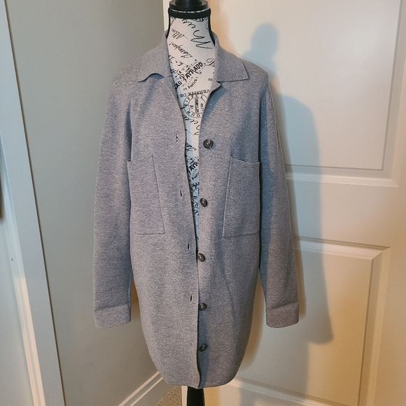 Babaton Sweaters - Aritzia Sweater Jacket Grey Size XS Babaton Oversized